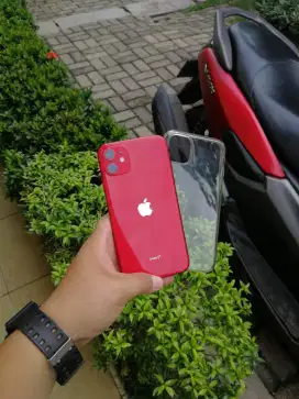 Iphone 11 64Gb resmi ibox Red product Fullset oryginal lengkap