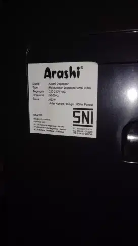 jual murah dispenser arasy