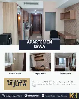 Tinggal Mewah & Strategis di Apartemen U Residence – Sewa MURAH!!