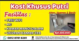 KOST PUTRI nyaman dan bersih
