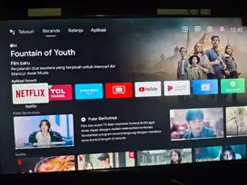 Tv android tcl 32 inc pemakaian baru