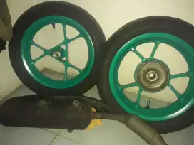 Jual velk ori aerok+ban depan belkang&knalpot ori aerok