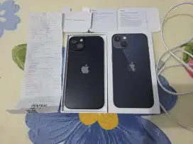 Iphone 13 128 Midnight baru 1 bulan Fullset Digimap Mulus Murah