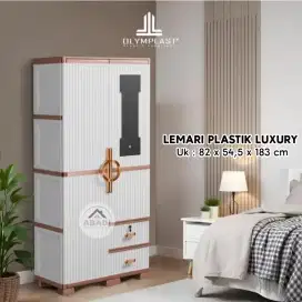 Lemari Pakaian Plastik Olymplast Luxury 2 Pintu