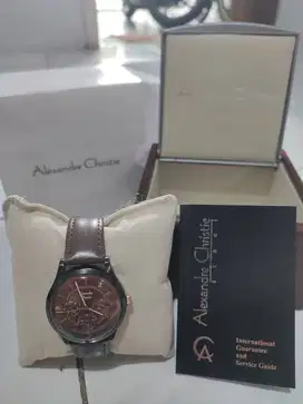 Jual jam tangan cewe Alexander Cristie jarang pakai