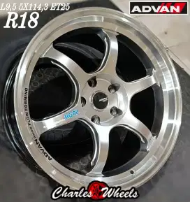 Jual velg advan rgd2 r18 5x114,3 rebon zenix harreir dll