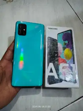 Samsung Galaxy A51 ram 8/128gb lengkap barang simpanan mulus no minus