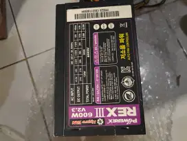 Psu 600w pure powerrex power supply pc