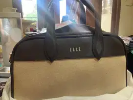 Handbag elle coklat muda