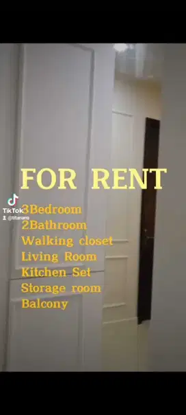 DISEWAKAN 3 BR UNIT CASABLANCA MANSION JAKARTA SELATAN