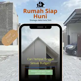 RUMAH SCANDINAVIAN DEKAT KOTA SOLO DAN KAMPUS UIN 1 LANTAI