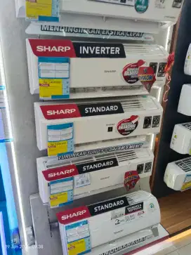 AC SHARP STANDARD , INVERTER. CICILAN BISA TANPA KARTU KREDIT,TANPA DP
