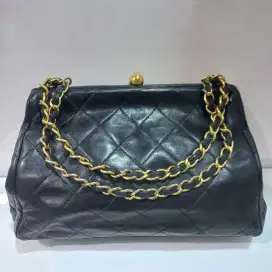 Chanel Lambskin Matelasse Hand Bag second original