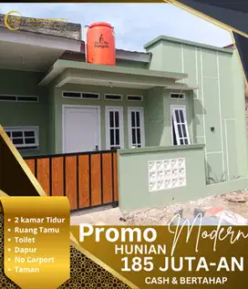 Rumah murah 2 kamar siap huni akses strategis dekat jalan utama