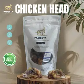 Pawesta - Chicken Head / Kepala Ayam 5pcs / Dental Chew Anjing Dehydra