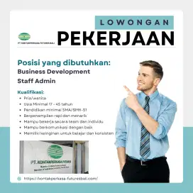 Dibutuhkan Staff Admin & Business Development