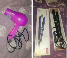 Di jual dalam 1 paket,Catokan (kemei) dan hair dryer (fleco)