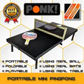 Meja Pingpong Mini PONK! Portable Foldable Playable