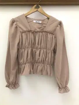 Blouse lengan panjang sabrina