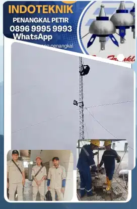 Teknisi ahli jasa pasang penangkal petir dan grounding mesin