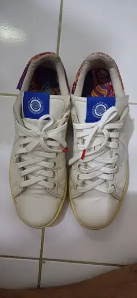 ADIDAS STAN SMITH WHITE FLOWERS TRAINERS