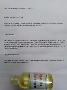 Herbal oles ( minyak terapi )