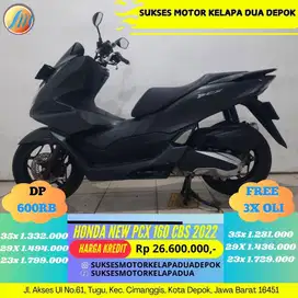 HONDA NEW PCX 160 CBS 2022 CASH/KREDIT GRATIS KIRIM JABODETABEK