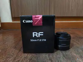 Canon RF 50mm f1.8 STM Like New Lensa Kamera Camera Mirrorless Resmi