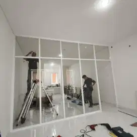 Partisi kaca | sekat ruangan Aluminium termurah