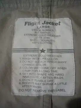 FLIGHT JACKET second warna cream