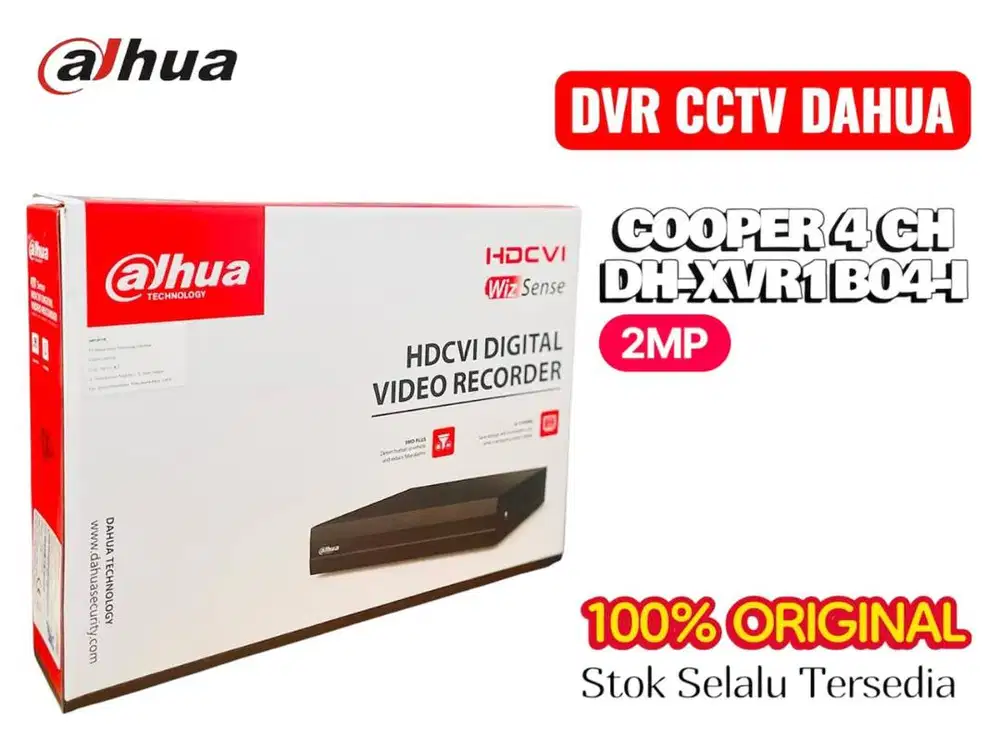 DVR DAHUA 4 CHANNEL DH-XVR1B04-I WIZ SENSE DVR 4CH 2MP 1080p