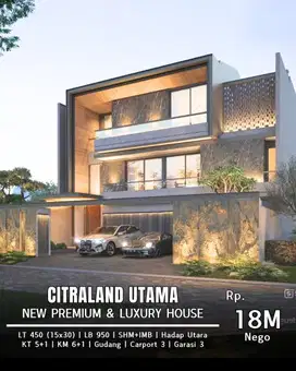 SUPER CIAMIK! RUMAH MEWAH OPEN SPACE CITRALAND UTAMA!