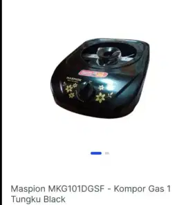 Jual kompor maspion 1 tungku sisa 2pcs masih baru