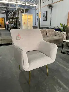 SOFA SINGLE GOLD/ SOFA 1 DUDUKAN KAKI GOLD