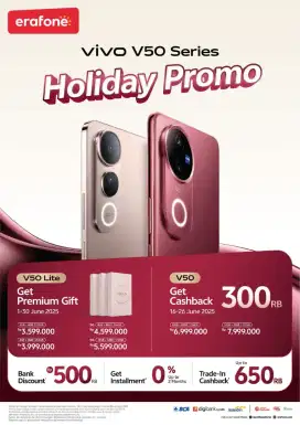 Vivo V50 series promo Holiday