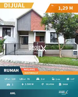 Dijual Rumah Baru Di Austinville Tidar Malang(OLX724)