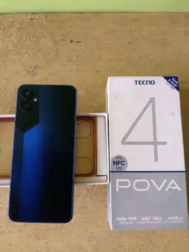 Pova 4 8/128 lengkap & mulus