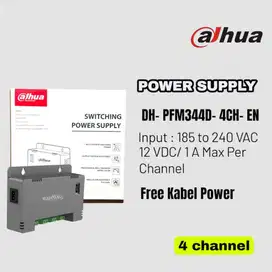Power Supply dahua 4 Channel Switching Supply CCTV DH-PFM344D-4CH-EN