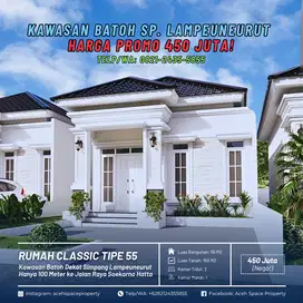 Dijual Rumah Murah di Kawasan Batoh - Lokasi Dekat Jalan Raya 2 Jalur!