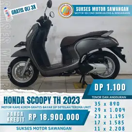 Termurah guys HONDA SCOOPY STYLISH TH 2023 cash/kredit bergaransi