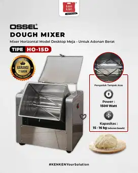 PROMO JUNI Dough Mixer Horizontal Adonan Berat 5 Kg HO-5D OSSEL