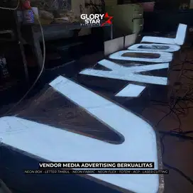 CUSTOM LETTER TIMBUL | NEON BOX | FACADE ACP | BRANDING RESTO CAFE DLL