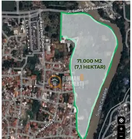 JUAL CEPAT TANAH AREA KOMERSIL STARTEGIS PINGGIR JALAN GADING SERPONG