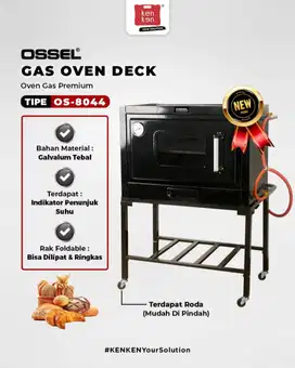 Oven Gas Premium OS-8044 Galvalum Model Kaki Bongkar Pasang OSSEL