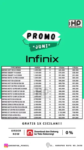 Promo kredit infinix tanpa dp