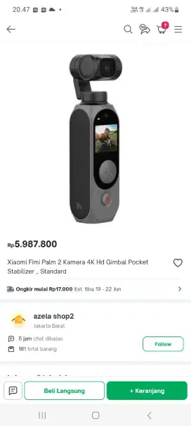 Kamera flog fimi plm 2