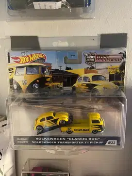 Hotwheels Team Transport Volkswagen classic bug & Transporter Mooneyes