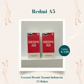 Redmi A5 varian 4GB+128GB Garansi Resmi 15 Bulan.