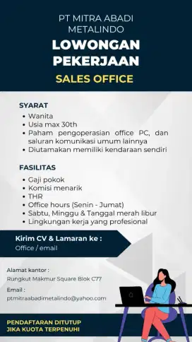 Dibutuhkan cepat marketing