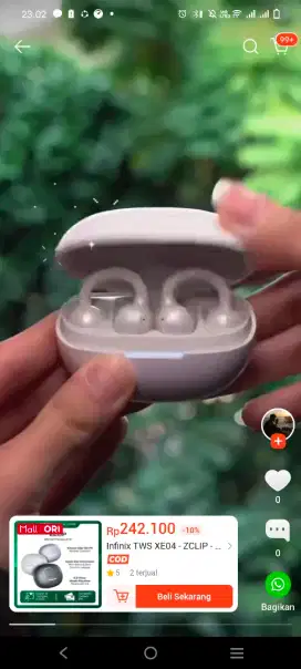 Earphone tws ZCLIP